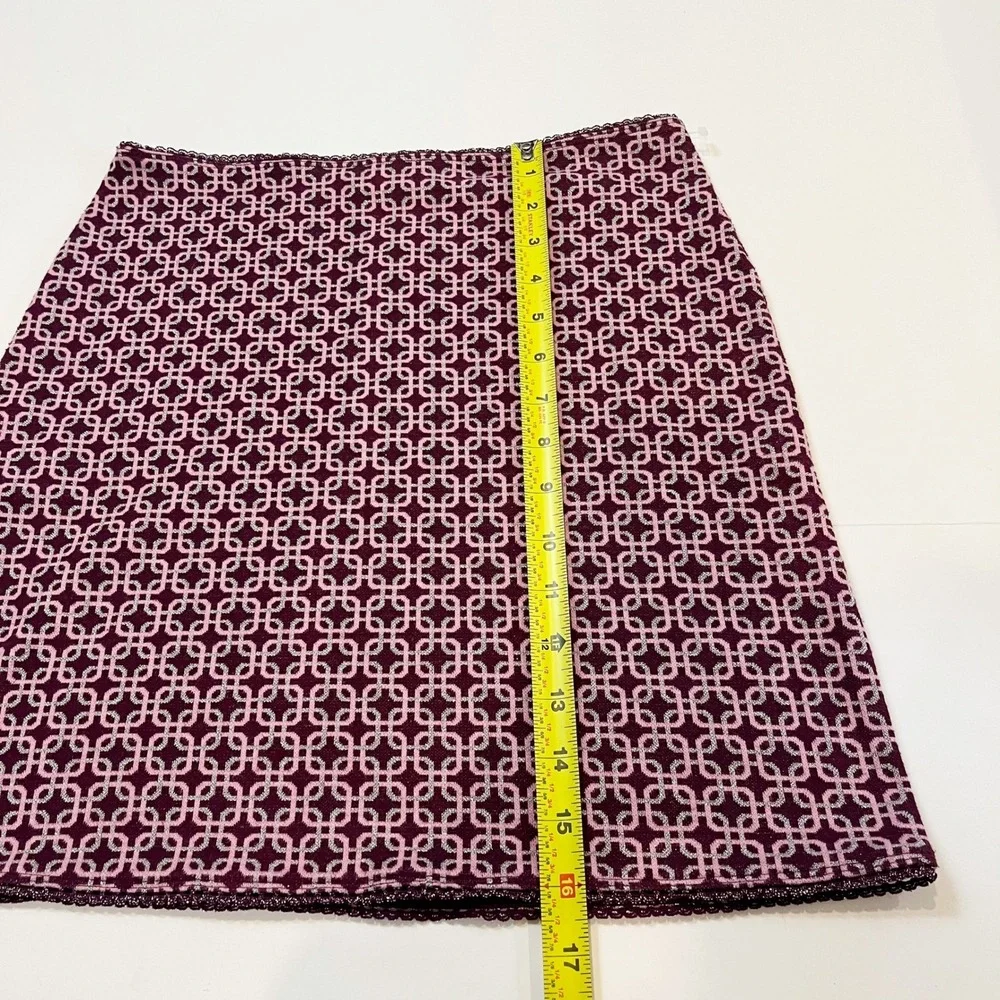 Vintage Esprit Y2K Purple Metallic Knit Mini Skirt Girls Large Fits Womens XS/S